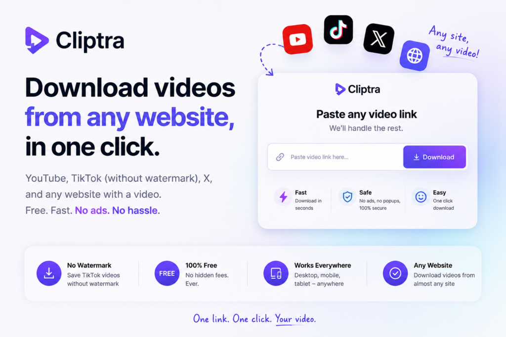 Download Videos from Any Website in Seconds – Completely Free